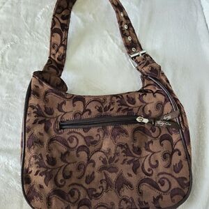 Elegant Brown Patterned Shoulder Bag